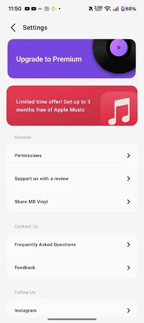 Screenshot of MD Vinyl Mod Premium